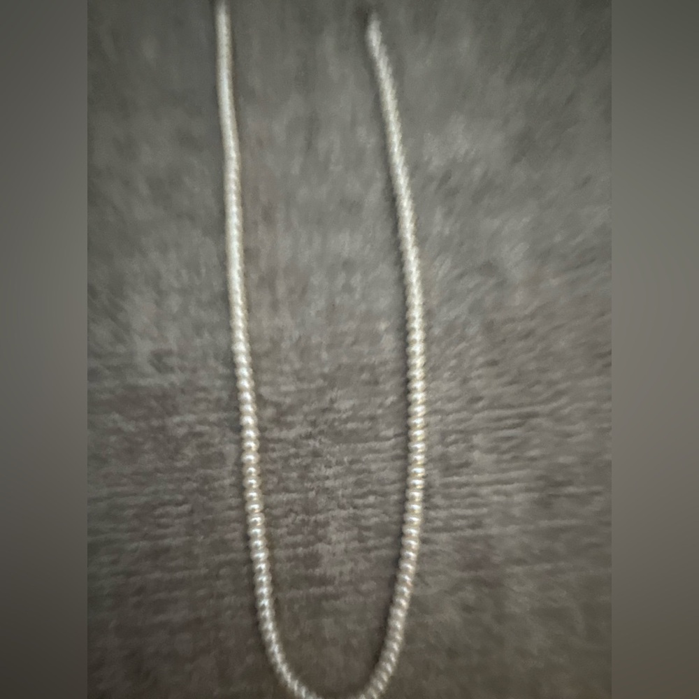 GUC Pearl necklace stamped 10k 17 inches